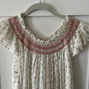 Doen mini floral smocked nightgown